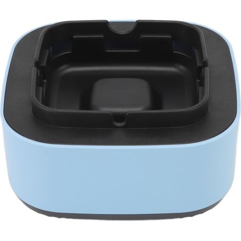 Cendrier sans fumée multifonction anti-poussière volante 2-en-1 ioniseur d'air rafraîchissant pour maison bleu (1/5)
