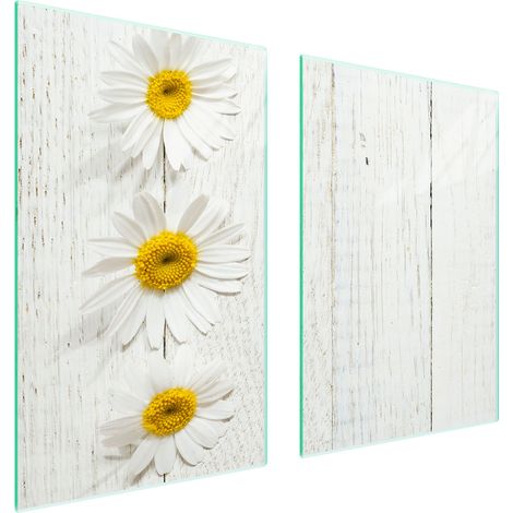 GLASSCHUTZPLATTE FÜR KÜCHE 65x52 HOLZ