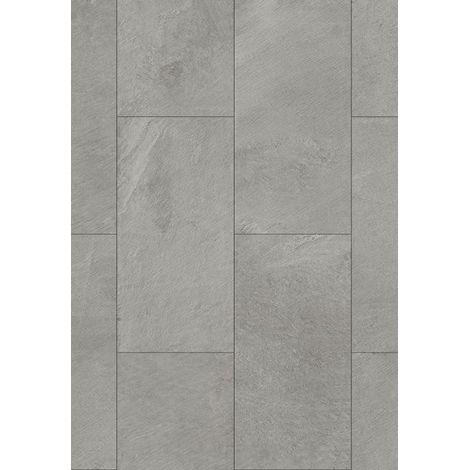 Mexen Grey Leaf campione di pannelli vinilici 610 x 305 mm SPC 6,5 mm, sottostrato IPEX 1,5 mm, 4 V-Fuga, Ardesia - F1163-S (1/2)