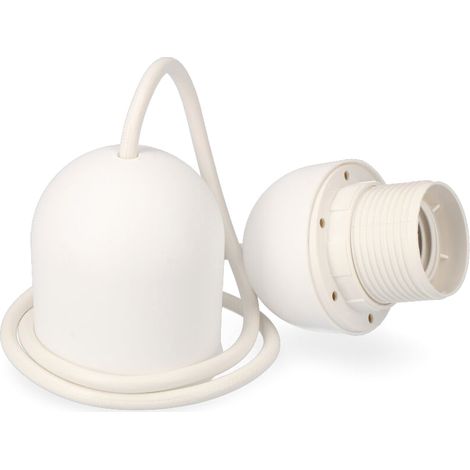 Weißes Pendelset E27, Länge 80 cm