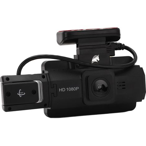 Caméra embarquée double avec écran IPS 3 pouces, grand angle de 170°, détection de mouvement, enregistrement en boucle et image nette. (1/5)