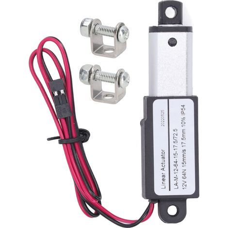 Micro actionneur linéaire électrique en aluminium ABS, alimentation en courant continu, Mini mouvement pour machines agricoles 12V 17.5mm 0,7 pouces