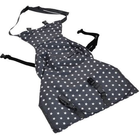 Chaise haute portable pour bébé, résistante à l'abrasion, en polyester durable et résistant, avec ceinture d'alimentation. (1/5)