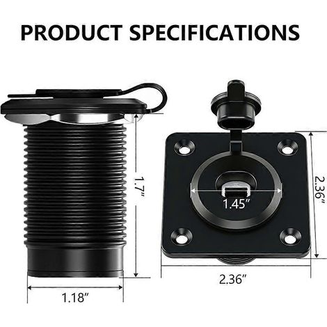 Prise murale traversante pour Ethernet 3G RJ45 CAT6, prise de retenue étanche IP68 (1/5)