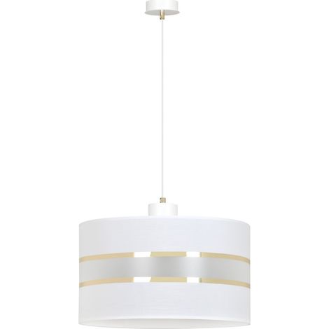 Suspension Emibig MOGI blanche tissu Ø35cm E27 réglable (1/2)