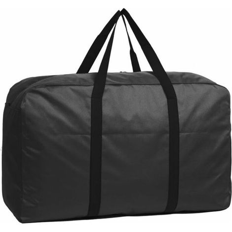 VURAHOME – Große, wasserdichte Aufbewahrungstasche (140 l) mit Griff, geräumige Handtasche, Tragetasche für Kleidung, Bettbezüge, Spielzeug, Reisen, Camping, Uni – Schwarz (1/5)