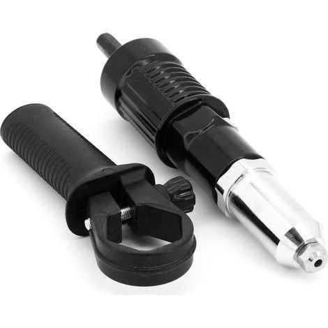 Nietadapter, Nietpistolen-Adapterset für Akku-Bohrschrauber, elektrisches Nietpistolen-Nietwerkzeug (1/4)