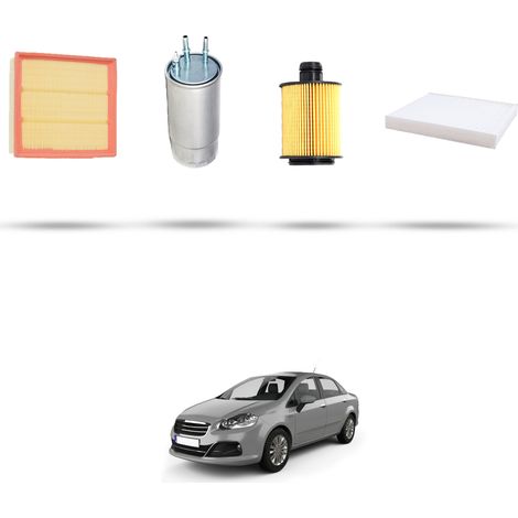 Kit tagliando 4 filtri compatibile con Fiat Linea (110) 1.6 M-Jet 77kw dal 2009 (1/5)