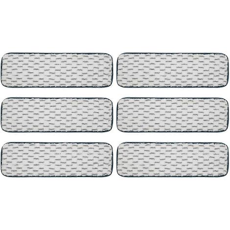 6 wiederverwendbare Wischmopp-Pads für PowerMop Ersatz-Wischmopp-Pads -B-- (1/5)