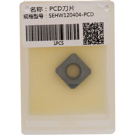 Ortviai Plaquette de coupe PCD pour tour CNC SEH120404 – ultra-précise, résistante à l’usure (1/5)