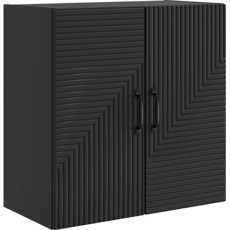 Armoire Murale Noir 59 x 31 x 60 cm Bois d'ingénierie vidaXL (1/5)