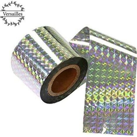 Ruban anti-oiseaux 4.8cm80M ruban anti-pigeons double face ruban anti-oiseaux double face repoussant les oiseaux brillants holographiques pour effrayer les oiseaux et les oiseaux (1/4)