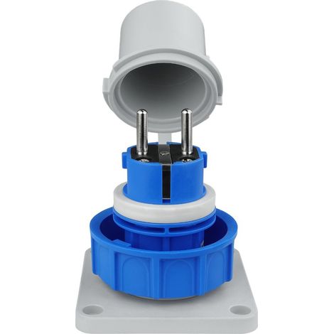 Spina ermetica Schuko per pannello 230V IP68 8291 (1/5)