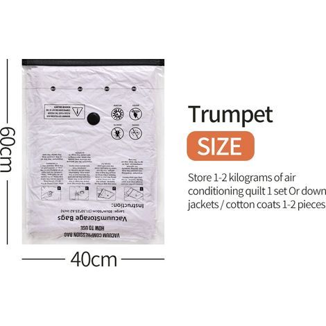 Sacs de rangement sous vide en 3 pièces - Rangement pour vêtements et linge de lit, Articles ménagers, Sacs de rangement pour doudounes et linge de lit-AquaForge (1/5)