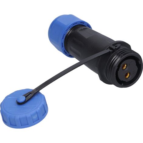 Wasserdichter LP16-Steckverbinder (IP68), 2-poliger Stecker und Buchse, 250 V, 20 A, lötfrei, Stecker/Buchse-Paar, für Luftfahrt- und Industrieanwendungen (1/5)