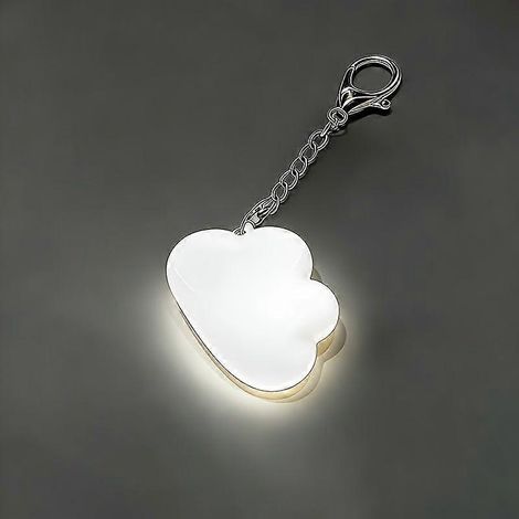 Luz nocturna LED, recargable por USB con activación táctil y gancho, sensor automático para armario o bolso, 3 formas (nube, huella de gato, estrella). (1/5)
