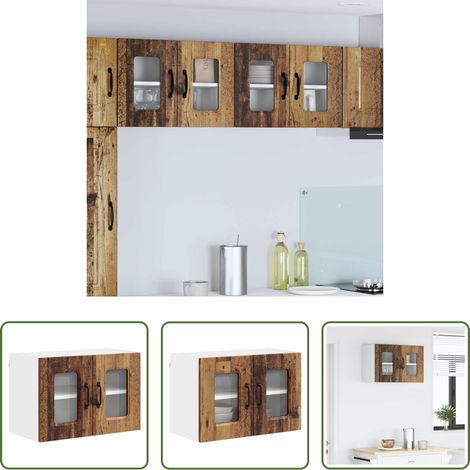 vidaXL Küchenmöbel Holz - Küchenschrank Kalmar Altholz 60 x 31 x 40 cm Holzwerkstoff (1/5)