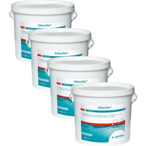 Pack Chlorifix Micro-billes 5 kg Chlore choc Bayrol Quantité Pack de 4 (1/3)