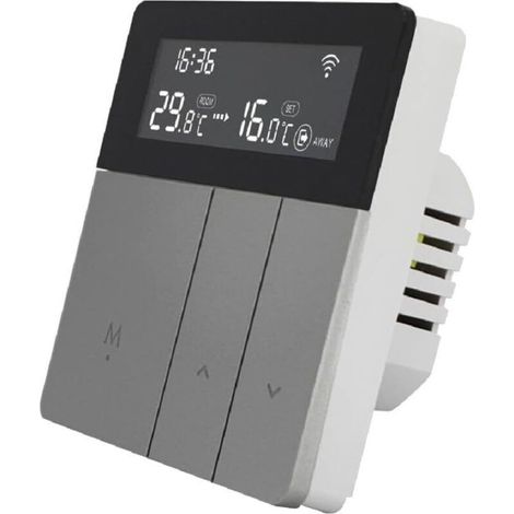 Elektrischer WLAN-Thermostat für Fußbodenheizung und Heizkessel, programmierbar mit Tuya Smart Control (i8-GC-WIFI)
