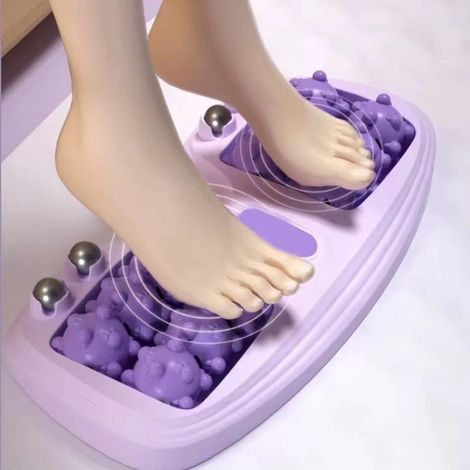 Fußmassagerolle zur Linderung von Plantarfasziitis, Fersen- und Fußgewölbeschmerzen. Akupressurmassage für Frauen und Männer. Farbe: Orange. (1/5)