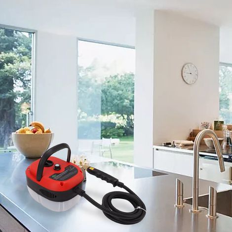 Nettoyeur vapeur haute température et haute pression pour cuisines, climatiseurs et taches d'huile  nettoyeur haute pression 3 bars  norme européenne 220 V rouge. (1/5)