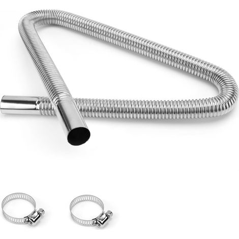 Tuyau D'échappement de Chauffage de Voiture 25 mm x 100 cm Tuyau D'échappement Flexible Chauffage Auxiliaire Échappement (1/5)