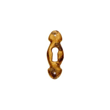 BOCCHETTE PER MOBILI SAGOMATE MOD.30623 IN OTTONE ANTICATO- - mm.17x52h. - 5 pezzi METALSTYLE