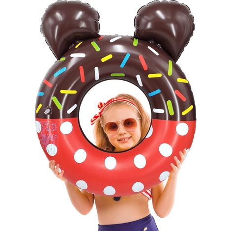 ANILLO INFLABLE PARA NADAR EN EL AGUA DE LA PISCINA PARA NIÑOS RATÓN MARRÓN 3-8L (1/5)