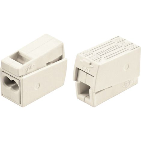 WAGO 224-112 Leuchtenklemme flexibel: 0.5-2.5 mm² starr: 1-2.5 mm² Polzahl: 3 15 St. Weiß (1/2)