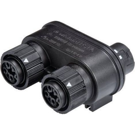 Wieland Electric 46.050.1253.1 Répartiteur pour connecteur rond Nombre total de pôles: 4 + PE Série (connecteur rond): RST® MINI 1 pc(s) S301101 (1/2)