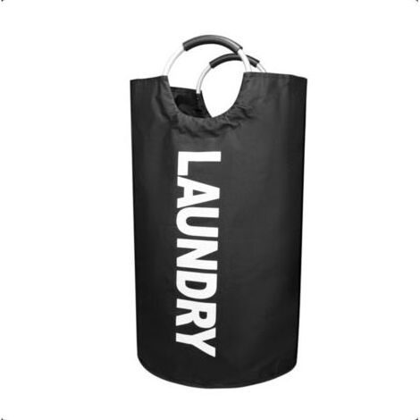90L Paniers à linge pliable, Panier à Linge avec poignée, Sac à Linge en Tissu Oxford, Panier Linge Sale Bac Linge Sale, Corbeille à Linge portable, trieur (1/5)