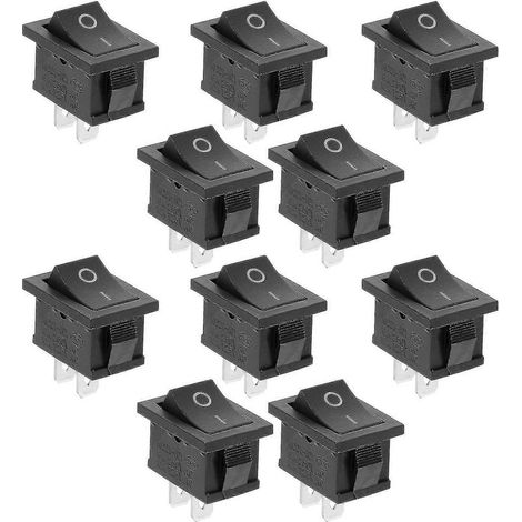 10 Pcs Boat Switch Mini Rocker Small Switch Lighted Switch Push Switch Ys Switch The Switch (1/5)
