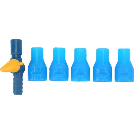 Lot de 5 embouts buccaux pour poches à eau, en silicone de qualité alimentaire, avec connecteur tubulaire droit, adaptés aux poches à eau pour cyclisme. (1/5)