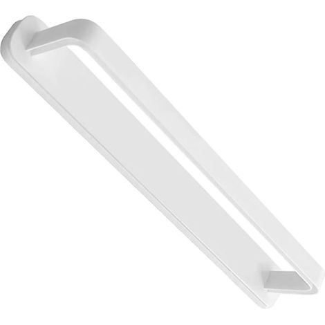 Porte-serviettes mural blanc auto-adhésif sans perçage, support de sal (1/5)