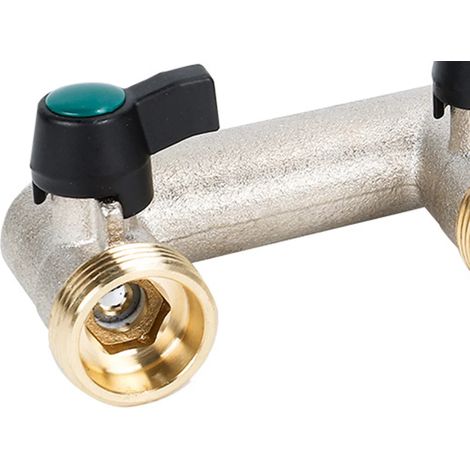 Distributeur d'arrosage à 5 voies, sans pression, 0-10 bar, 0-90 °C, 1 pièce, 3/4 pouce (308 x 85 x 50 mm), tuyau d'arrosage à 5 voies en laiton