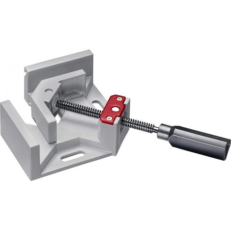 kwb 9833-00 Winkel-Spanner für rechte Winkel 90°, Spannweite 68 mm, Backenhöhe 35 mm, drehbare Spindel- und Backenlagerung, Aluminium-Druckguss mit solider Spann-Zwinge (1/5)