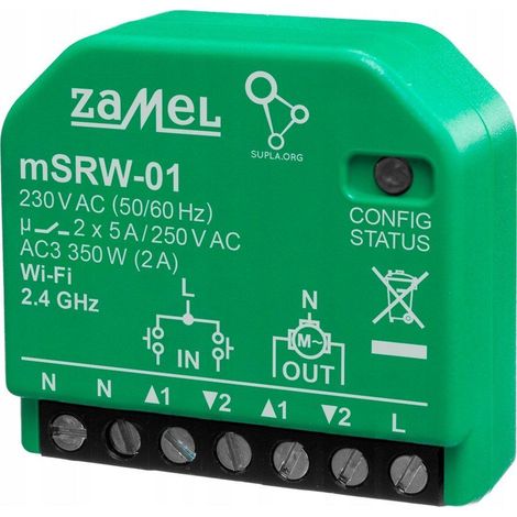 Motoriduttore per tapparelle zamel mSRW-01 wifi programmazione comando vocale (1/3)