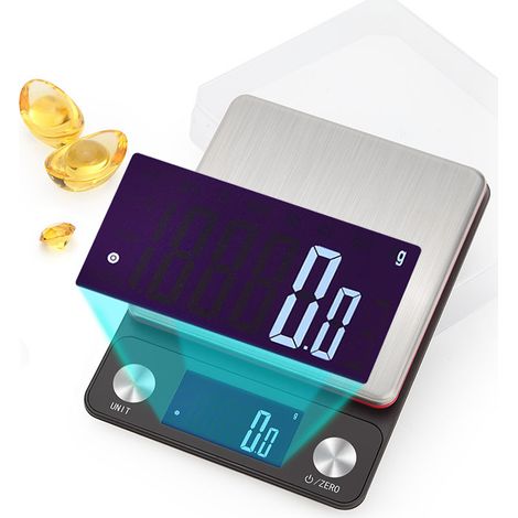 Hochpräzise, per USB aufladbare Küchenwaage, multifunktionale elektronische Waage, Genauigkeit 5 kg 0,1 g (1/5)