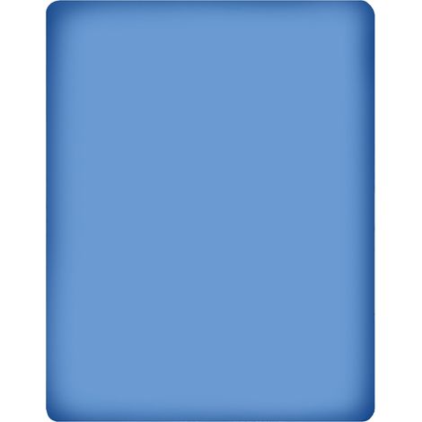 KLULK Lenzuolo Sotto Con Angoli Elasticizzati Matrimoniale 100% Cotone Blu Cobalto 175 x 200 + 27 Cm Made In Italy (1/5)