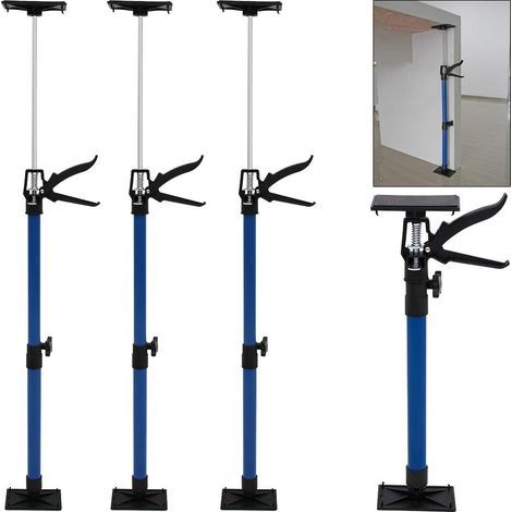 3 - Étai De Porte - Soutien Plafond - Acier Réglable 50-115cm - Charge 30kg - Atelier Maison Garage - Noir - 50x115cm (1/5)