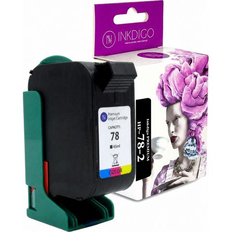 Inchiostro Inkdigo 78 XL compatibile con HP Color Copier 180, 280, 190, DeskJet 1100c, certificato TÜV. (1/5)