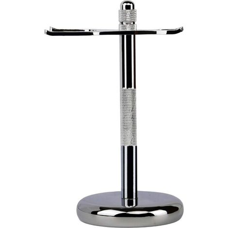 Support de Rasoir de Brosse Chromé Stand de Rasoir (Argent) (1/4)