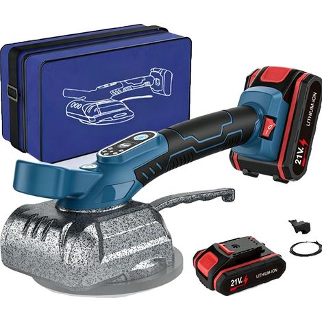 Máquina colocadora de azulejos, 1000 W de potencia, batería de 15000 mAh, vibración de 12000 rpm, ventosa de 12 cm de diámetro, 5 velocidades. (1/5)