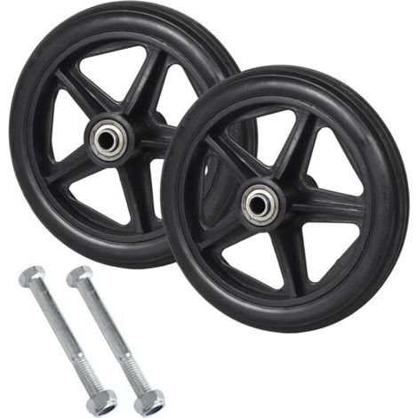 Fauteuil Roulant - Lot de Roues Avant Solides 15CM