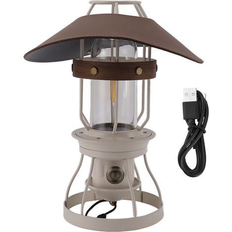 Lampe de camping extérieur blanche, lanterne suspendue portable à longue autonomie pour tente (1/5)