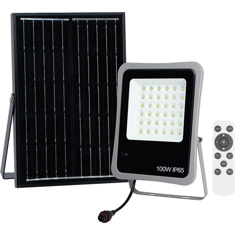 AYERBE - 620815 - Foco Solar de 200 W con Mando a Distancia (1/4)
