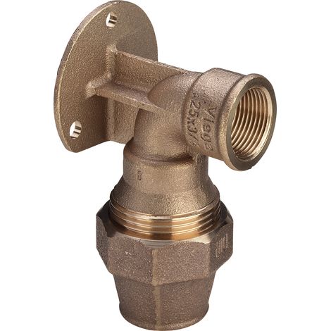 Viega Maxiplex-Rosace murale, d 25mm, Rp 3/4 Bronze rouge Modèle 9025.5, 277734