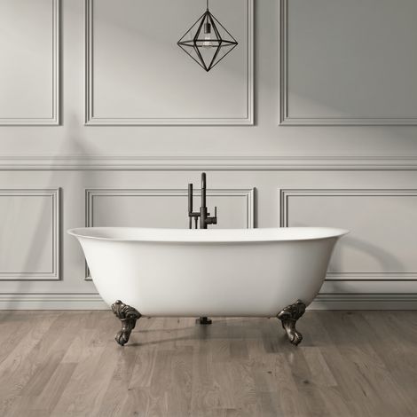 Bañera con patas SURRY HILLS  165 cm patas ÁGUILA BRONCE ENVEJECIDO