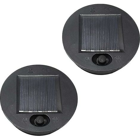 Panneau Lumière Solaire - LED Remplaçable pour Lanterne de Jardin - Charge Autonome par Énergie Solaire - 2 Pièces (1/3)