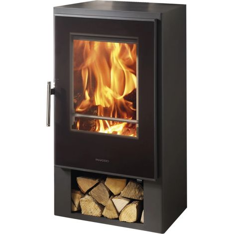 stufa a legna panadero "andes 5" antracite 7,6 kw